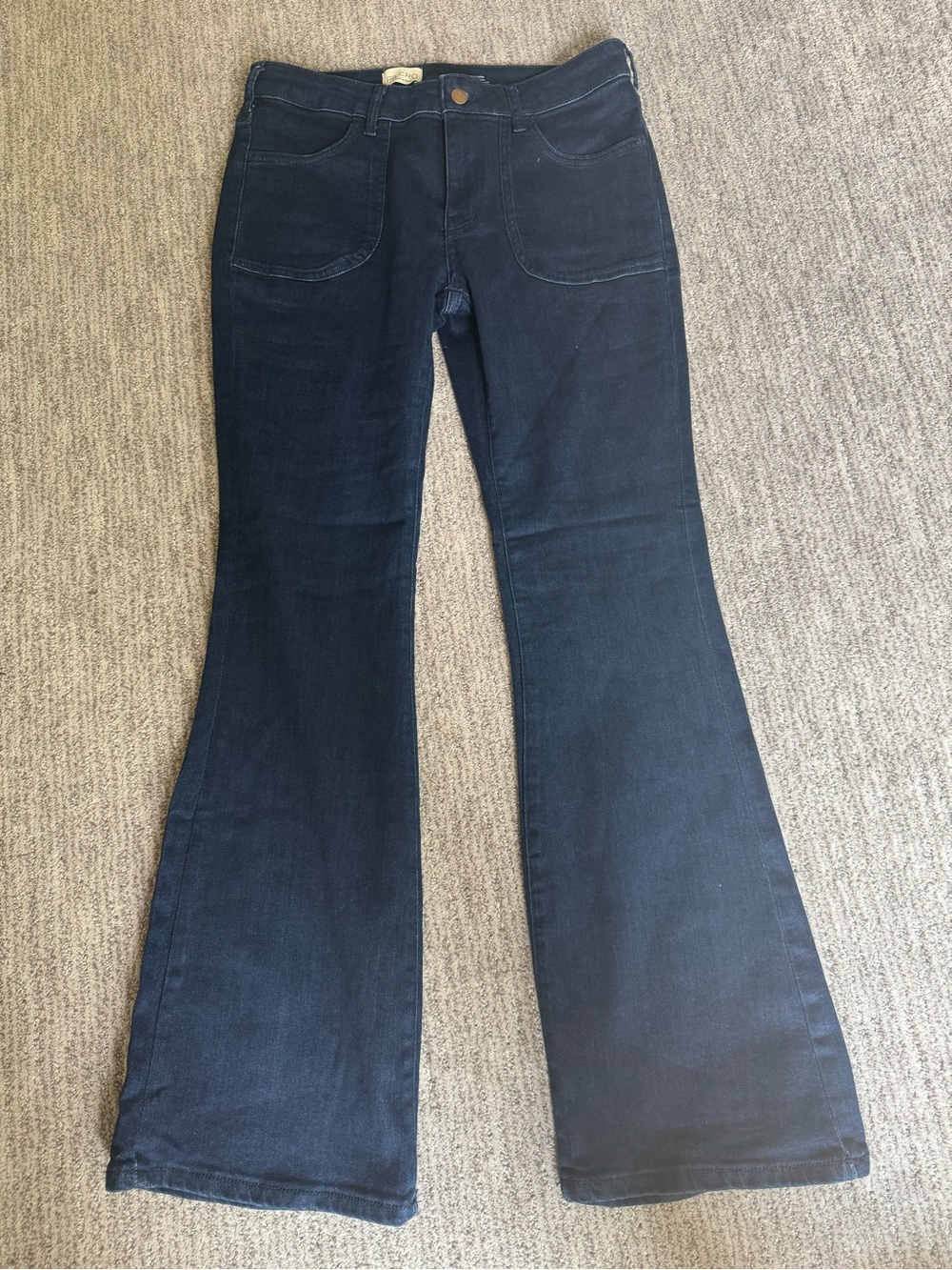 PILCRO-Women’s Dark Blue Flared Jeans-